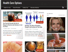 Tablet Screenshot of healthcareoptions.info